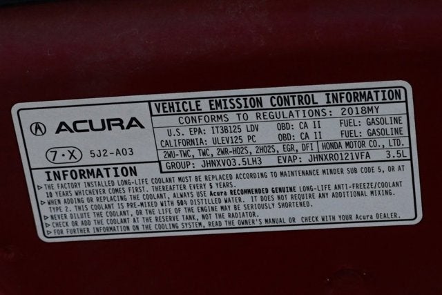 2018 Acura TLX 3.5L V6