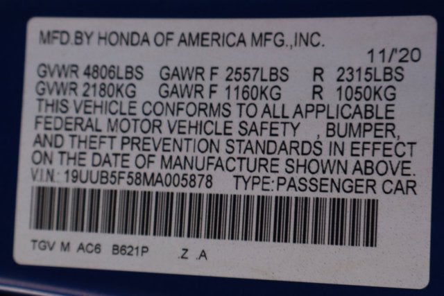 2021 Acura TLX A-Spec Package