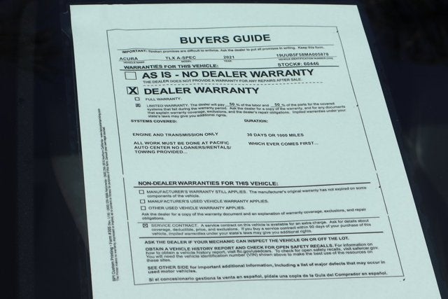 2021 Acura TLX A-Spec Package