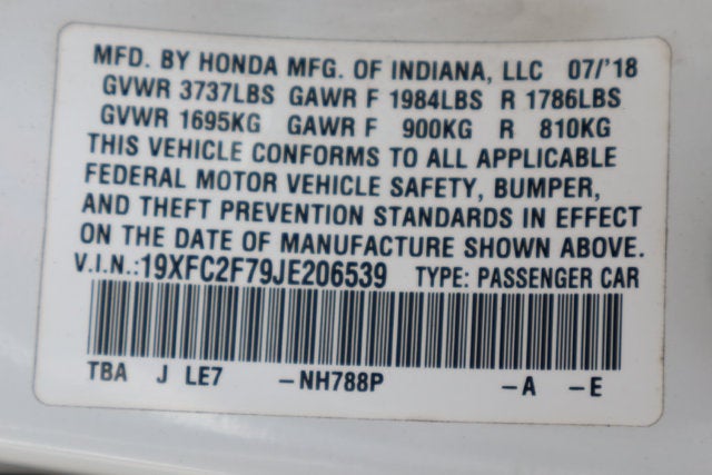 2018 Honda Civic EX