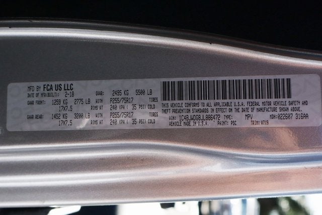 2018 Jeep Wrangler JK Unlimited Sport