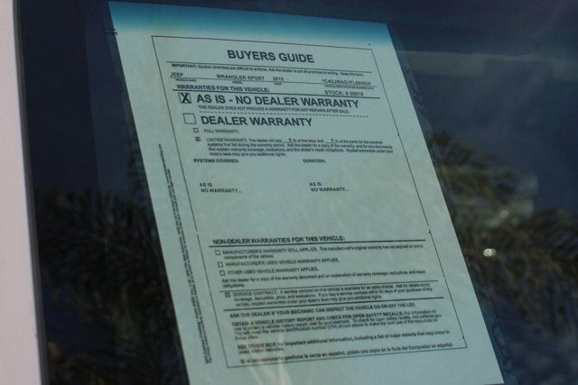 2015 Jeep Wrangler Sport