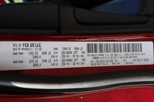 2020 Jeep Grand Cherokee Overland