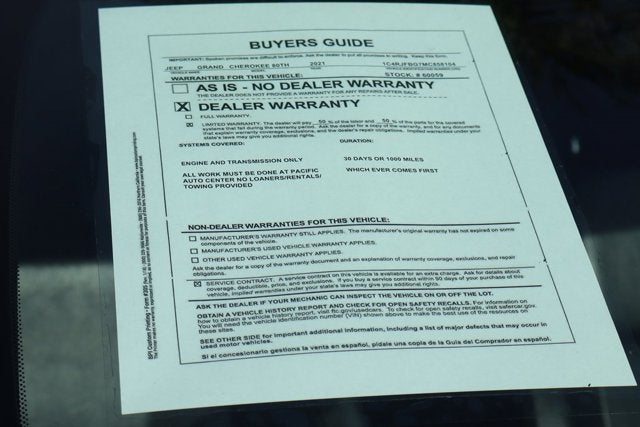 2021 Jeep Grand Cherokee 80th Anniversary Edition