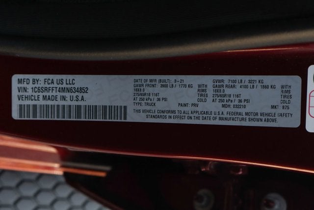 2021 RAM 1500 Big Horn/Lone Star