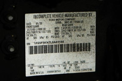 2020 Ford F-59 Commercial Base