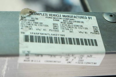 2020 Ford F-59 Commercial Base