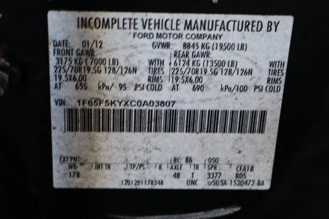 2012 Ford F-59 Commercial Base