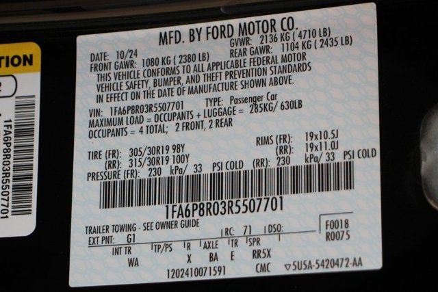 2024 Ford Mustang Dark Horse