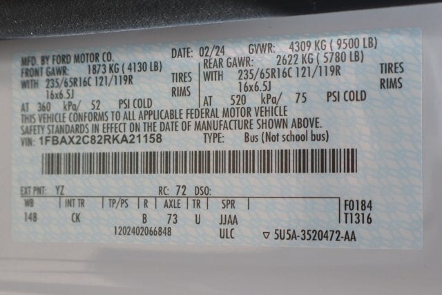 2024 Ford Transit-350 XLT