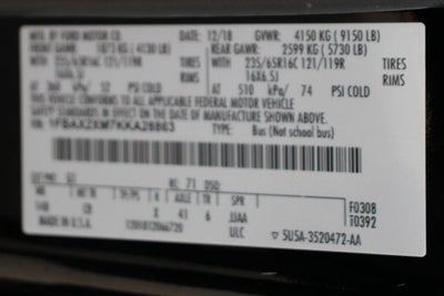 2019 Ford Transit-350 XLT