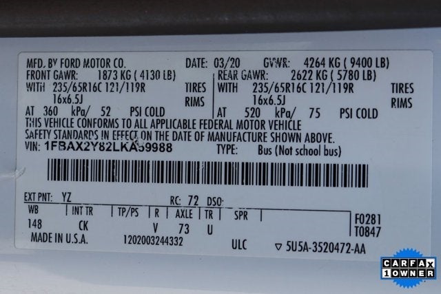 2020 Ford Transit-350 XLT