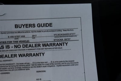 2017 Ford E-350SD Base