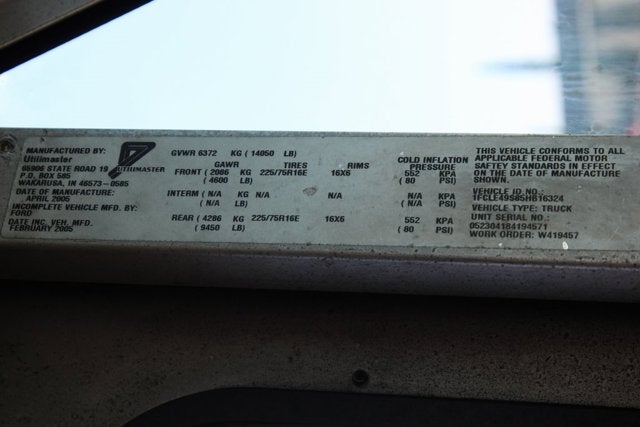 2005 Ford E-450SD Commercial