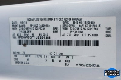 2018 Ford F-550SD XL