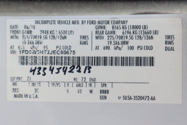 2018 Ford F-550SD XLT