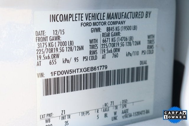 2016 Ford F-550SD XLT