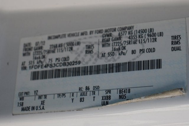 2012 Ford E-450SD Base