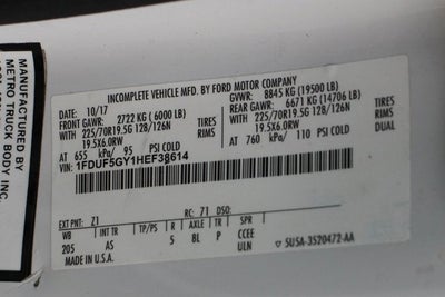 2017 Ford F-550SD XL