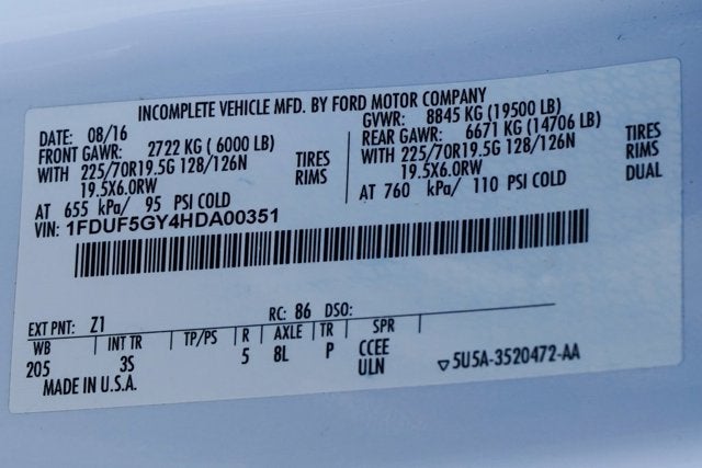 2017 Ford F-550SD XLT