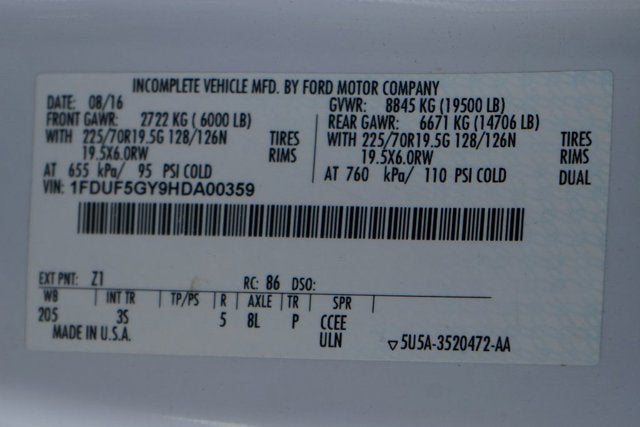 2017 Ford Super Duty F-550 DRW XLT