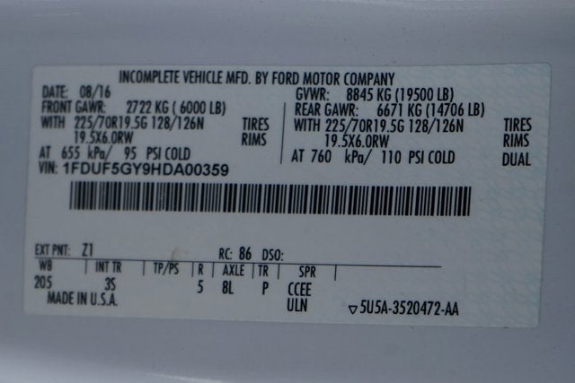 2017 Ford Super Duty F-550 DRW XLT