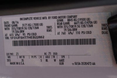 2017 Ford F-550SD XLT