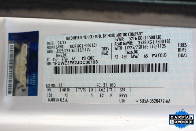 2018 Ford E-350SD Base