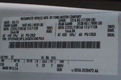2016 Ford E-350SD Base