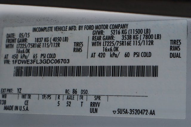 2016 Ford E-350SD Base