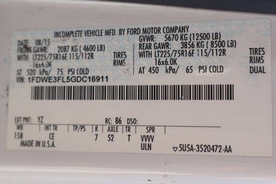 2016 Ford E-350SD Base