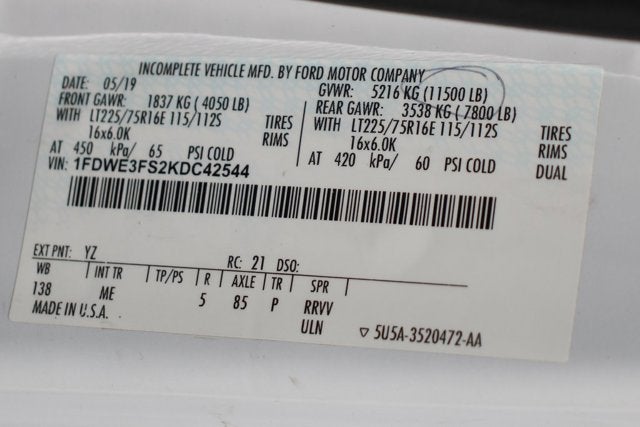 2019 Ford E-350SD Base