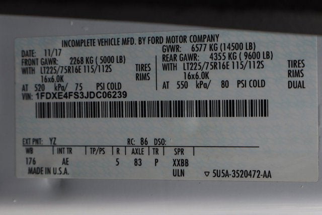 2018 Ford E-450SD Base