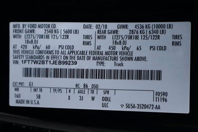 2018 Ford F-250SD Lariat