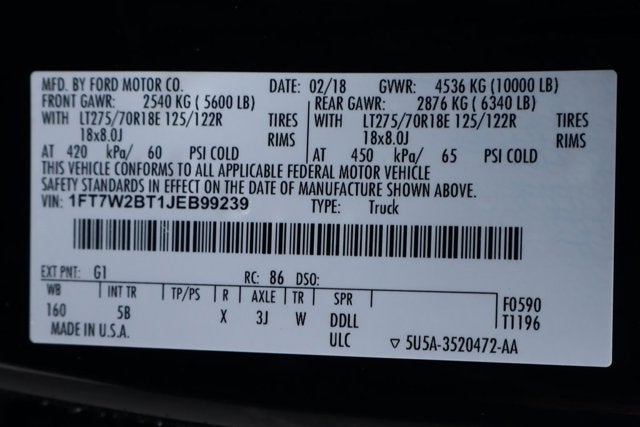 2018 Ford F-250SD Lariat