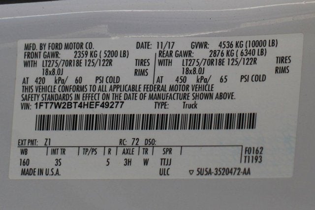 2017 Ford F-250SD XLT