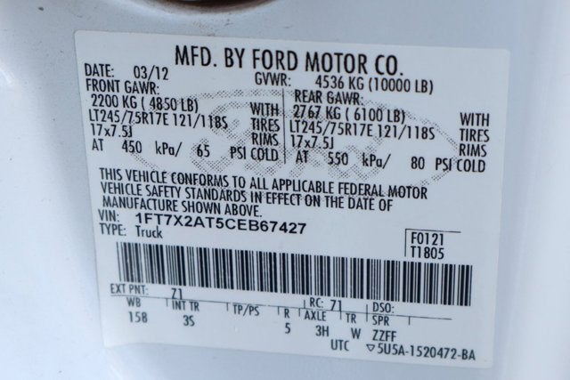 2012 Ford F-250SD XLT