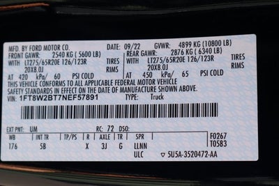 2022 Ford F-250SD Lariat