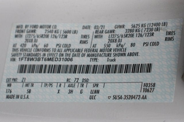 2021 Ford SUPER DUTY F-350 SRW LARIAT