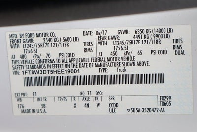 2017 Ford F-350SD Lariat