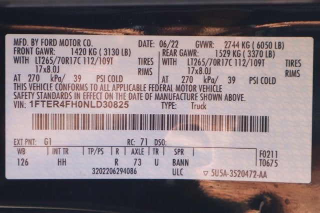 2022 Ford Ranger Lariat