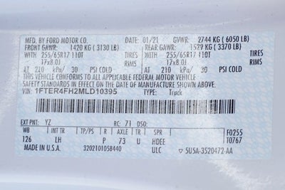 2021 Ford Ranger XLT