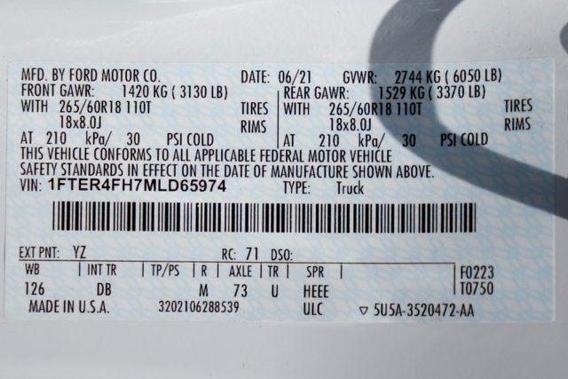 2021 Ford Ranger Lariat