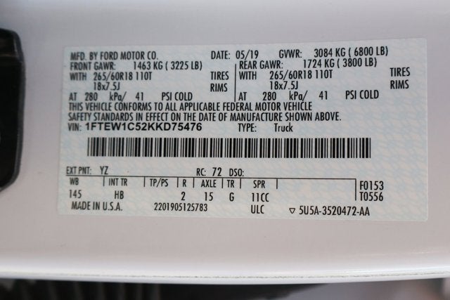 2019 Ford F-150 Lariat