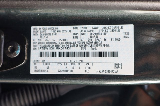 2021 Ford F-150 XLT