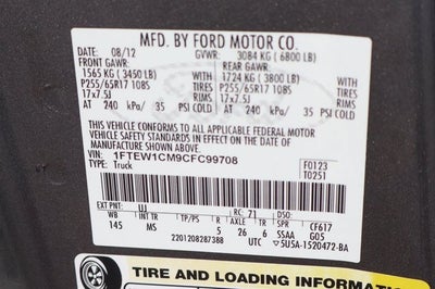 2012 Ford F-150 XLT