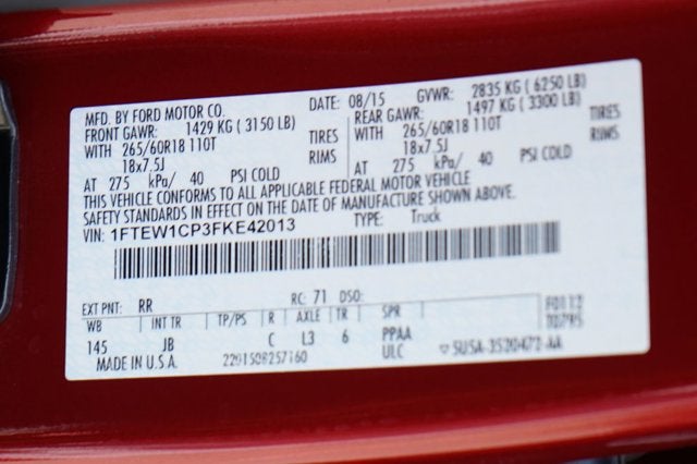 2015 Ford F-150 XLT