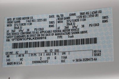 2020 Ford F-150 Lariat