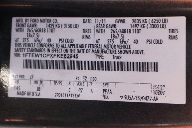 2015 Ford F-150 XLT