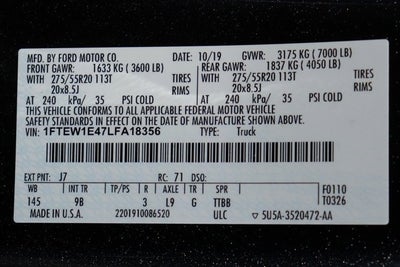 2020 Ford F-150 Platinum